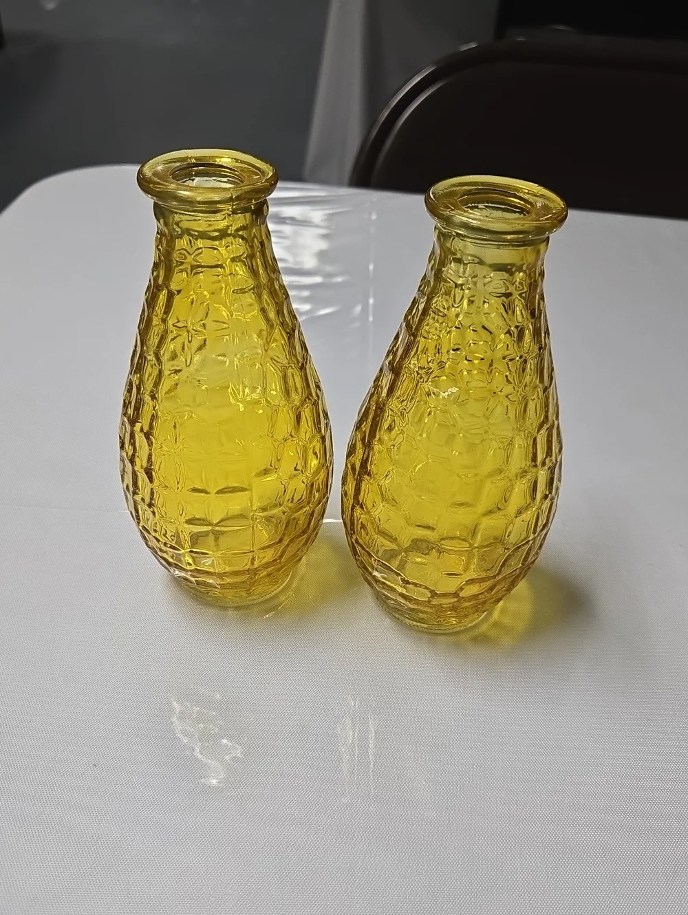 Vintage Amber Vases